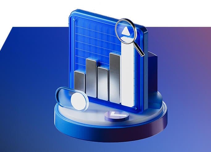 financial chart going up